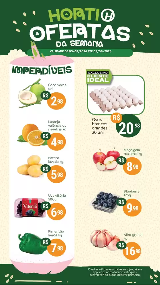 Catálogo Hiperideal Supermercados | Nossas melhores pechinchas | 2026-08-06T00:00:00.000Z - 2026-08-10T00:00:00.000Z
