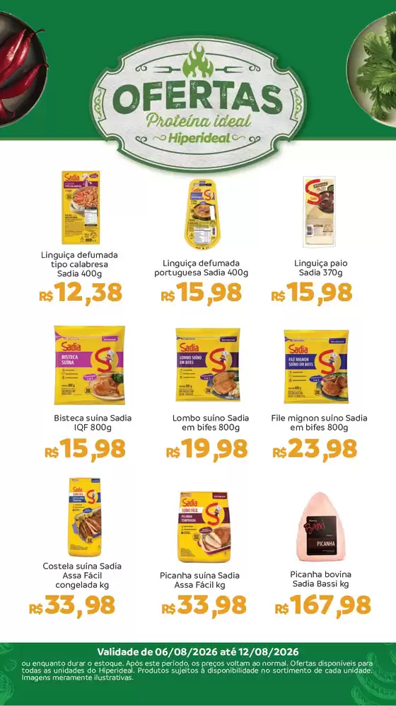 Catálogo Hiperideal Supermercados | Ofertas exclusivas | 2026-08-06T00:00:00.000Z - 2026-08-10T00:00:00.000Z