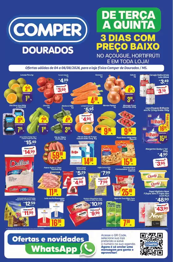Catálogo Comper | Ofertas Dourados | 2026-08-04T00:00:00.000Z - 2026-08-06T00:00:00.000Z