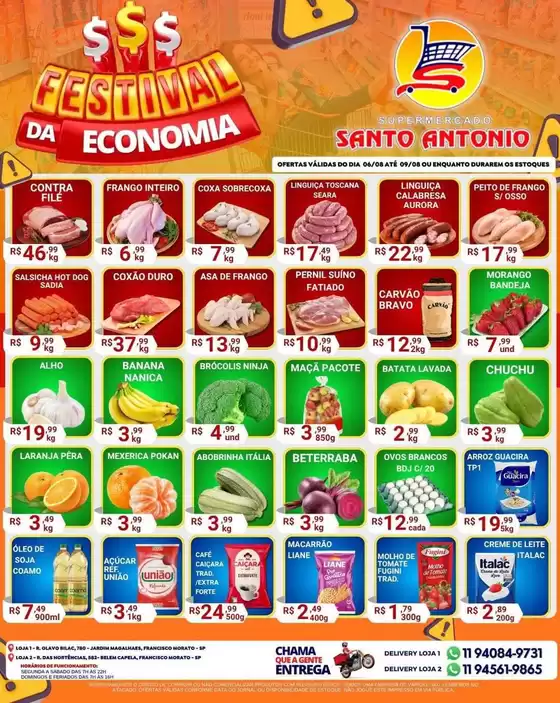 Catálogo Supermercados Santo Antonio | Encarte Supermercados Santo Antonio | 2026-08-06T00:00:00.000Z - 2026-08-09T00:00:00.000Z
