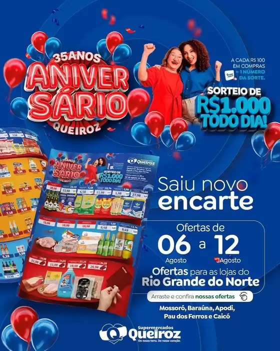 Catálogo Supermercados Queiroz | Encarte Supermercados Queiroz | 2026-08-06T00:00:00.000Z - 2026-08-12T00:00:00.000Z