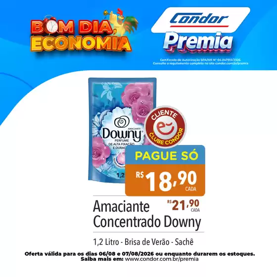 Catálogo Supermercados Condor | Descubra ofertas atraentes | 2026-08-06T00:00:00.000Z - 2026-08-07T00:00:00.000Z
