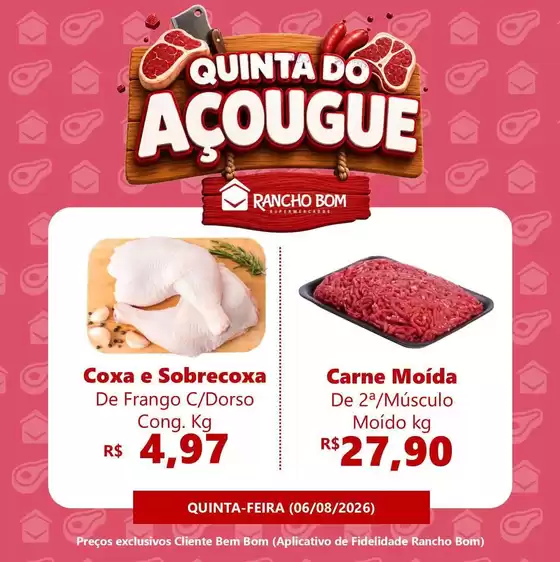 Catálogo Rancho Bom Supermercados | Melhores ofertas para todos os caçadores de pechinchas | 2026-08-06T00:00:00.000Z - 2026-08-06T00:00:00.000Z