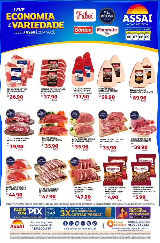 Catálogo Assaí Atacadista | Encarte Assaí Atacadista 49475 | 2026-08-06T00:00:00.000Z - 2026-08-09T00:00:00.000Z