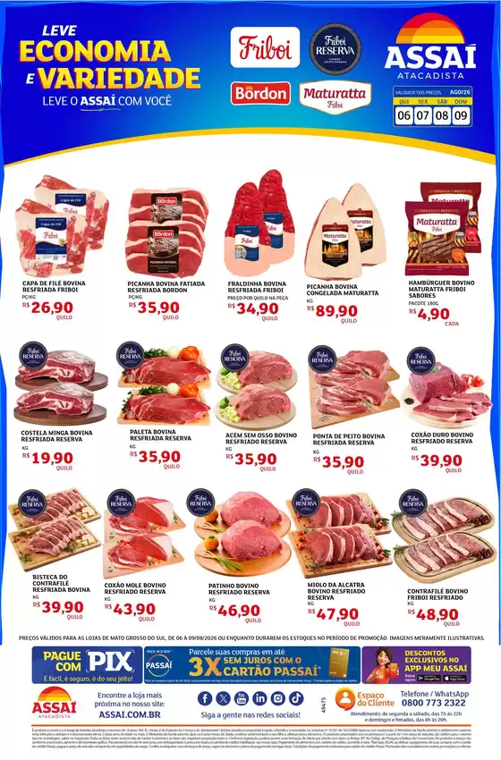 Catálogo Assaí Atacadista | Encarte Assaí Atacadista 49697 | 2026-08-06T00:00:00.000Z - 2026-08-09T00:00:00.000Z