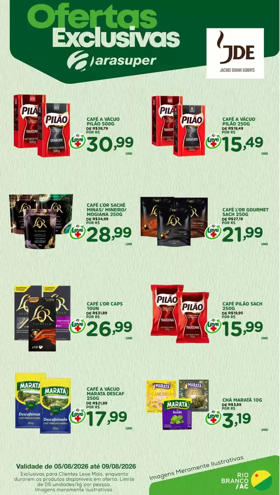 Catálogo Araújo Supermercados | EXCLUSIVA JACOBS | 2026-08-06T00:00:00.000Z - 2026-08-09T00:00:00.000Z
