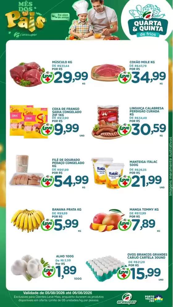 Catálogo Araújo Supermercados | OFERTA QUARTA E QUINTA | 2026-08-05T00:00:00.000Z - 2026-08-06T00:00:00.000Z