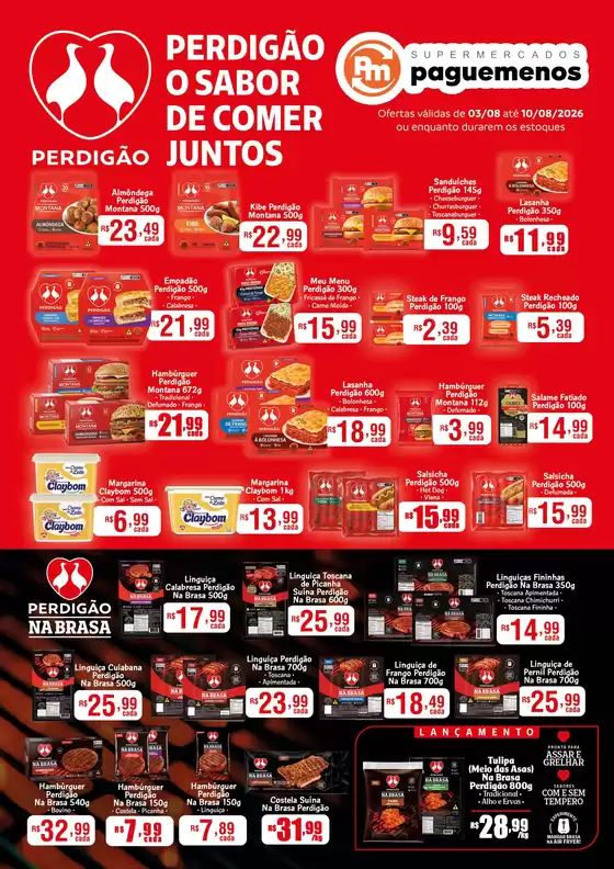 Catálogo Supermercados Pague Menos | Tabloide perdigao atualizado | 2026-08-03T00:00:00.000Z - 2026-08-10T00:00:00.000Z