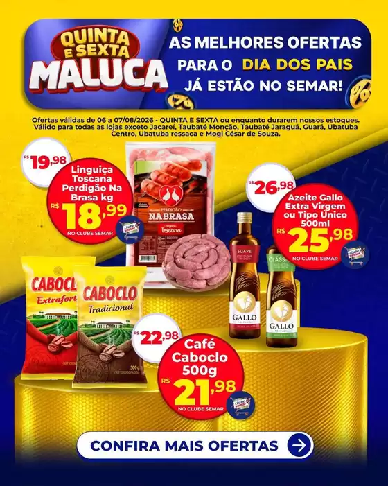 Catálogo Semar Supermercado | Melhores ofertas para todos os clientes | 2026-08-06T00:00:00.000Z - 2026-08-07T00:00:00.000Z