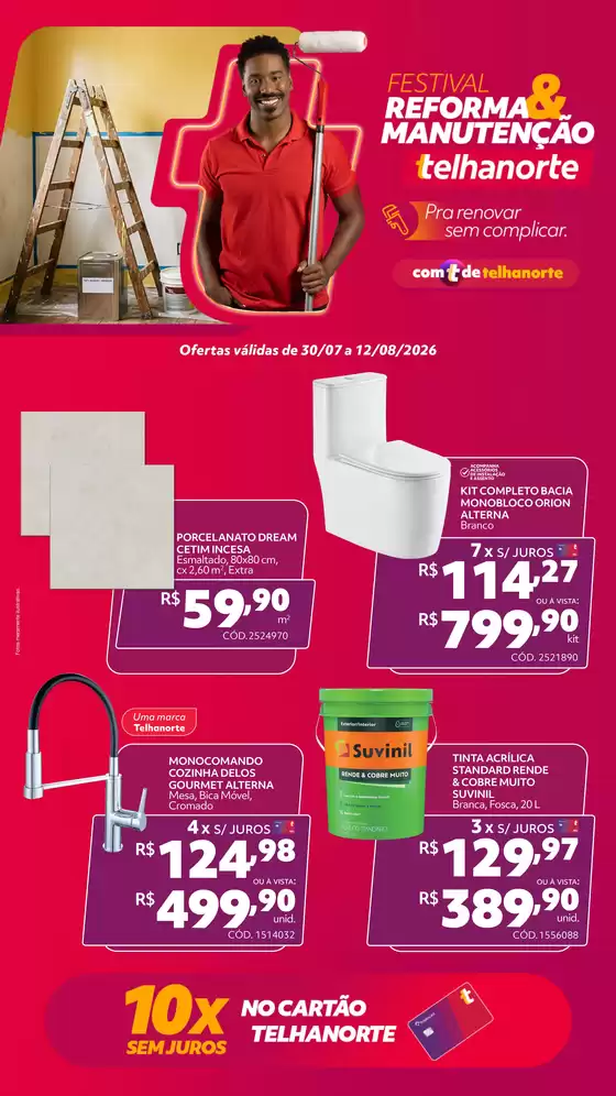 Catálogo Telhanorte | Ótima oferta para todos os clientes | 2026-08-06T00:00:00.000Z - 2026-08-12T00:00:00.000Z