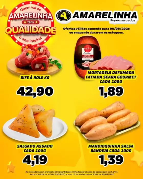 Catálogo Amarelinha Supermercados | Ofertas exclusivas | 2026-08-06T00:00:00.000Z - 2026-08-06T00:00:00.000Z