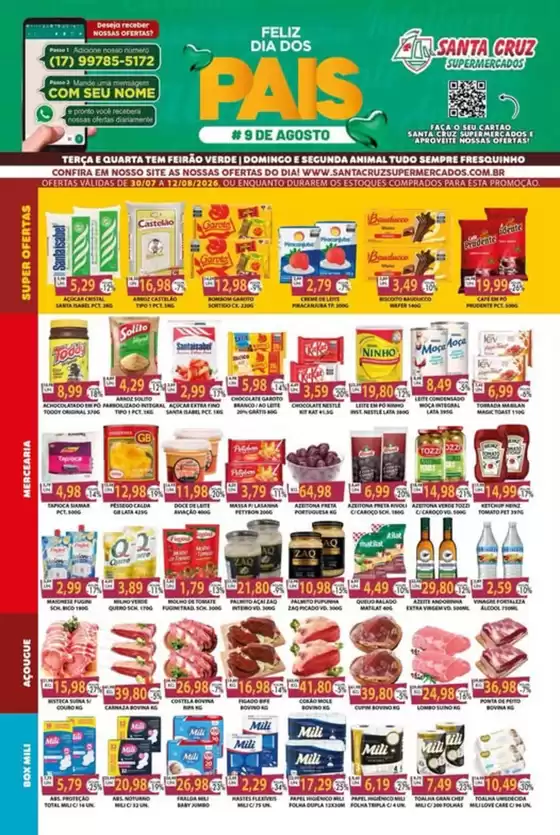 Catálogo Santa Cruz Supermercados em Avaí | pais | 2026-08-06T00:00:00.000Z - 2026-08-12T00:00:00.000Z