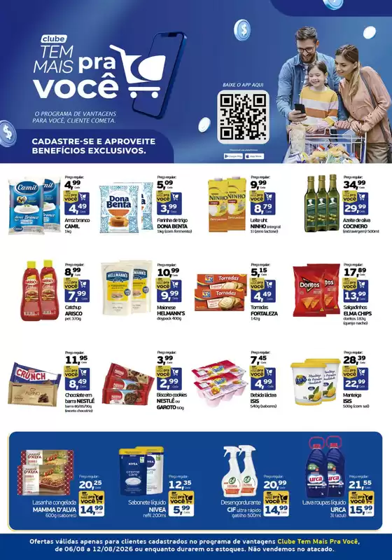 Catálogo Cometa Supermercados |  O clube tem mais para você. | 2026-08-06T00:00:00.000Z - 2026-08-12T00:00:00.000Z