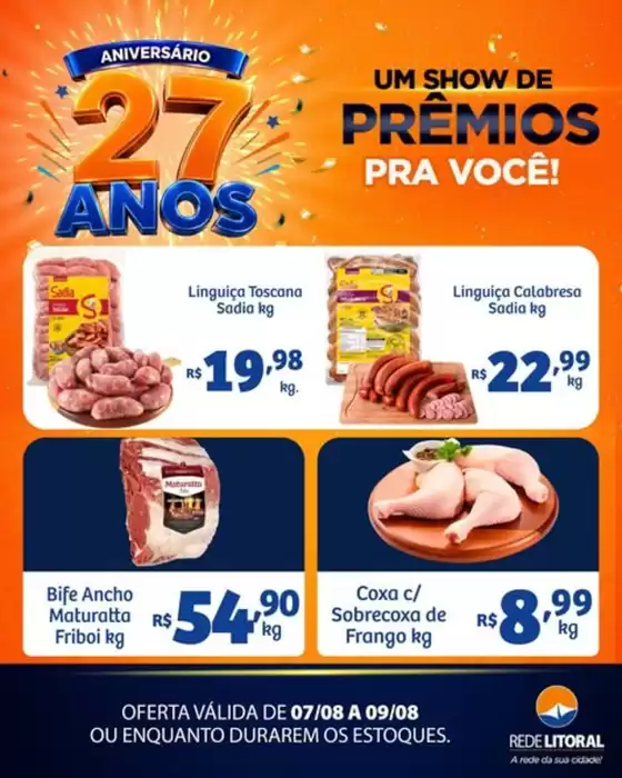 Catálogo Rede Litoral de Supermercados | Ofertas | 2026-08-07T00:00:00.000Z - 2026-08-09T00:00:00.000Z