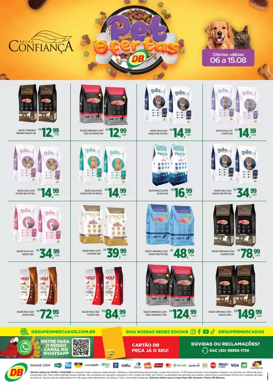 Catálogo DB Supermercados em Aquidabã | Pet Ofertas | 2026-08-07T00:00:00.000Z - 2026-08-15T00:00:00.000Z