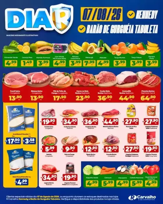 Catálogo R Carvalho Supermercado | Dia R | 2026-08-07T00:00:00.000Z - 2026-08-07T00:00:00.000Z