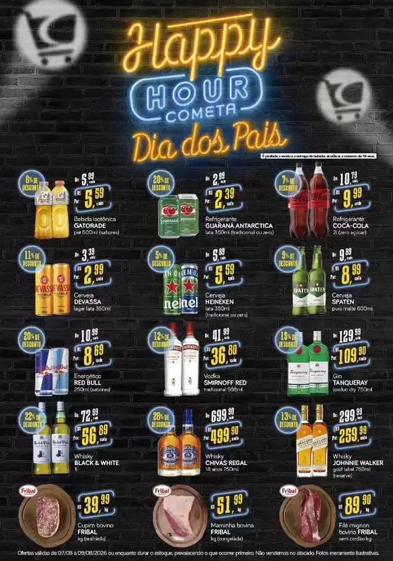 Catálogo Cometa Supermercados | Happy Hour Cometa | 2026-08-07T00:00:00.000Z - 2026-08-09T00:00:00.000Z