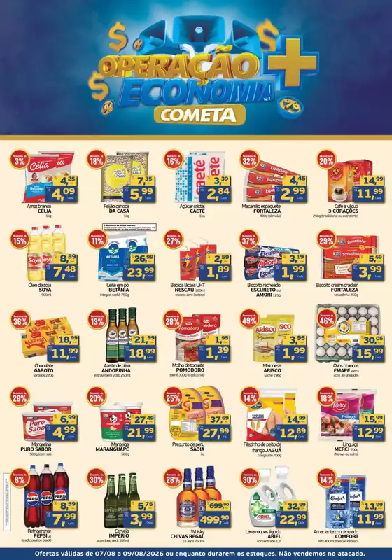 Catálogo Cometa Supermercados | OPERAÇÃO MAIS ECONOMIA | 2026-08-07T00:00:00.000Z - 2026-08-09T00:00:00.000Z