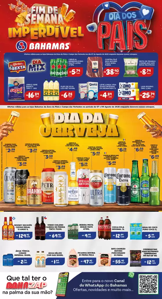 Catálogo Bahamas Supermercados | Fim de semana imperdível | 2026-08-07T00:00:00.000Z - 2026-08-09T00:00:00.000Z