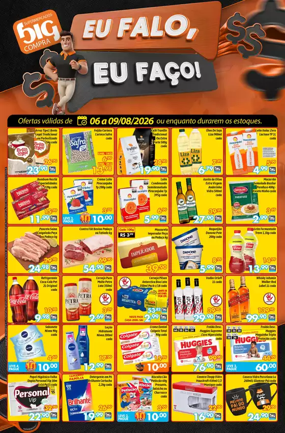 Catálogo Supermercados Big Compra | Ofertas especiais atraentes para todos | 2026-08-06T00:00:00.000Z - 2026-08-09T00:00:00.000Z