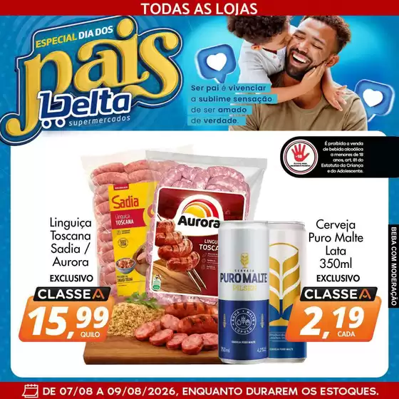 Catálogo Delta Supermercados | Ofertas exclusivas e pechinchas | 2026-08-07T00:00:00.000Z - 2026-08-09T00:00:00.000Z