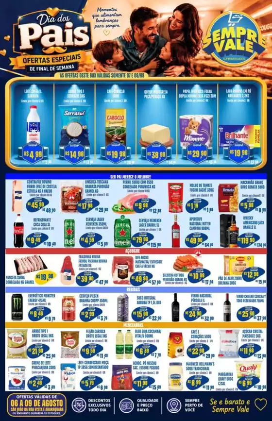 Catálogo Sempre Vale Supermercados | Ofertas para caçadores de pechinchas | 2026-08-06T00:00:00.000Z - 2026-08-09T00:00:00.000Z