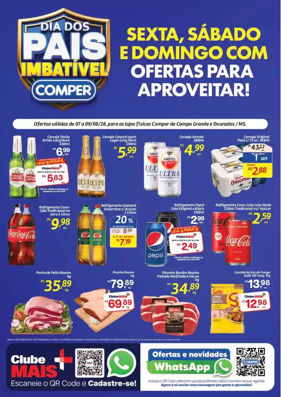 Catálogo Comper | Fim de Semana Especial Dia dos Pais | 2026-08-07T00:00:00.000Z - 2026-08-09T00:00:00.000Z