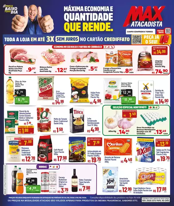 Catálogo Max Atacadista | Melhores ofertas para todos os caçadores de pechinchas | 2026-08-06T00:00:00.000Z - 2026-08-09T00:00:00.000Z