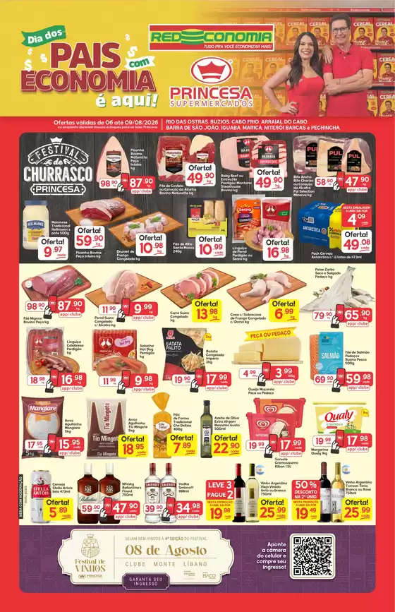 Catálogo Princesa Supermercados | Dia dos Pais com Economia é aqui! G2- 06 a 09/08 | 2026-08-06T00:00:00.000Z - 2026-08-10T00:00:00.000Z