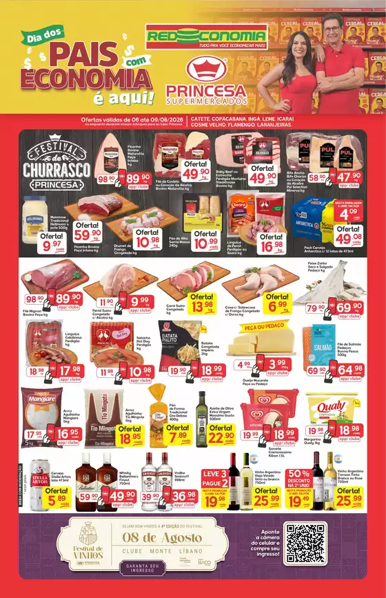 Catálogo Princesa Supermercados | Dia dos Pais com Economia é aqui! G1- 06 a 09/08 | 2026-08-06T00:00:00.000Z - 2026-08-10T00:00:00.000Z