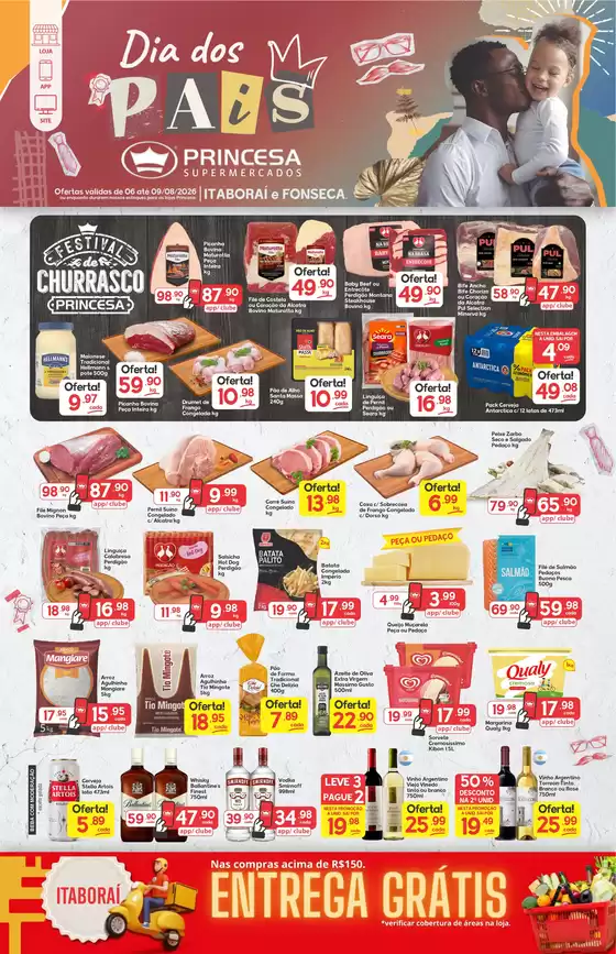 Catálogo Princesa Supermercados | Dia dos Pais - 06 a 09/08 | 2026-08-06T00:00:00.000Z - 2026-08-10T00:00:00.000Z