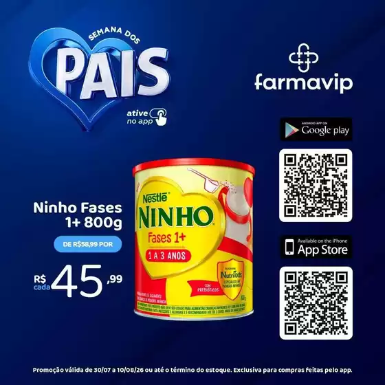 Catálogo Farmavip | Nossas melhores pechinchas | 2026-07-30T00:00:00.000Z - 2026-08-10T00:00:00.000Z