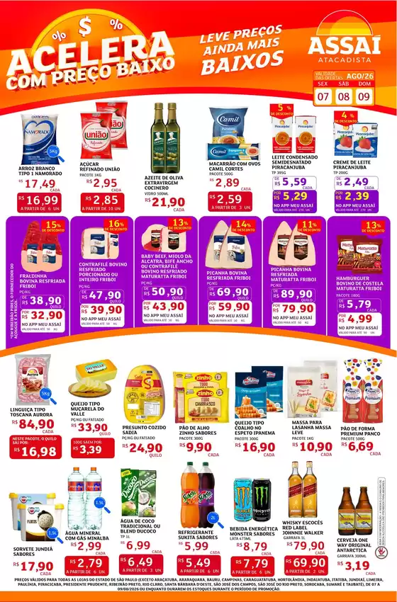 Catálogo Assaí Atacadista | Encarte Assaí Atacadista 49434-963 | 2026-08-07T00:00:00.000Z - 2026-08-09T00:00:00.000Z