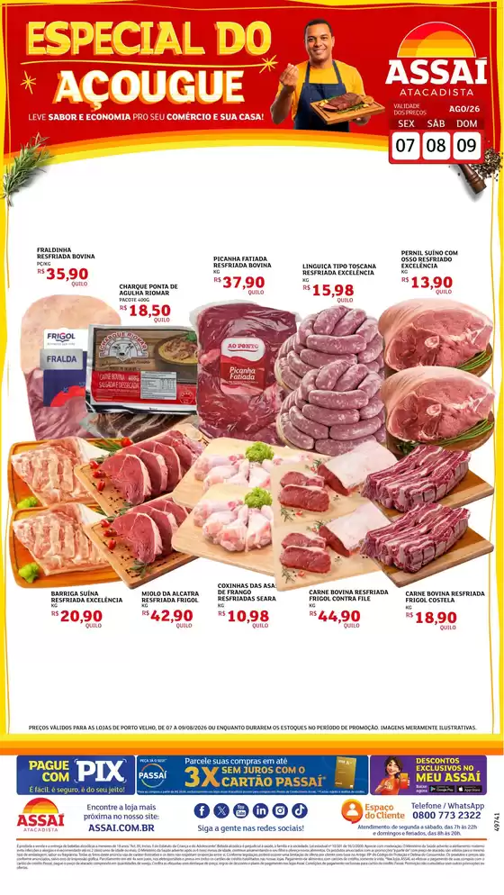 Catálogo Assaí Atacadista | Encarte Assaí Atacadista 49741-39 | 2026-08-07T00:00:00.000Z - 2026-08-09T00:00:00.000Z