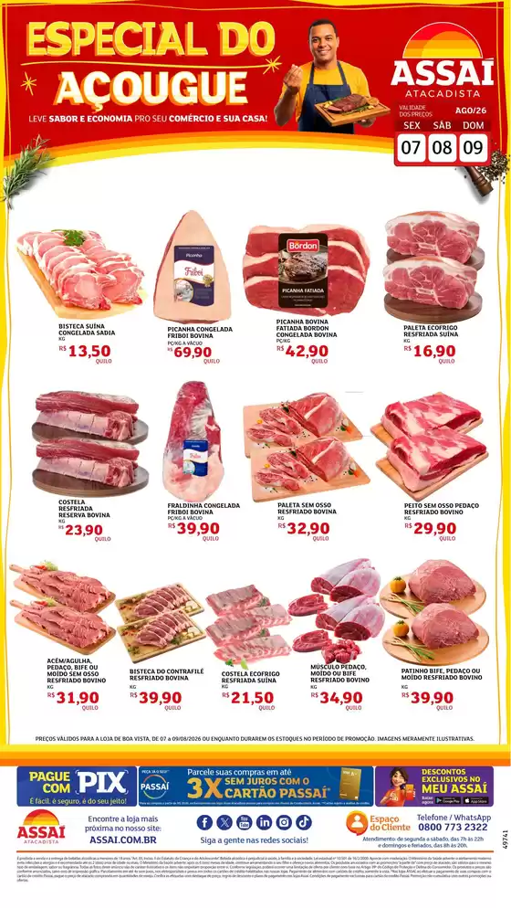 Catálogo Assaí Atacadista | Encarte Assaí Atacadista 49741-73 | 2026-08-07T00:00:00.000Z - 2026-08-09T00:00:00.000Z
