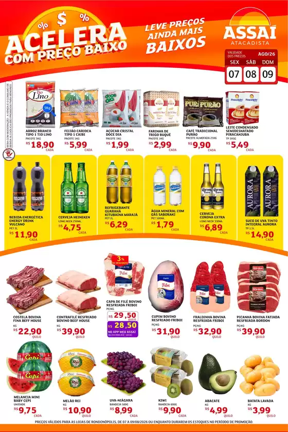 Catálogo Assaí Atacadista | Encarte Assaí Atacadista 49712-978 | 2026-08-07T00:00:00.000Z - 2026-08-10T00:00:00.000Z