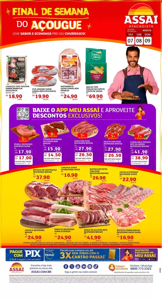Catálogo Assaí Atacadista | Encarte Assaí Atacadista 49686-63 | 2026-08-07T00:00:00.000Z - 2026-08-09T00:00:00.000Z