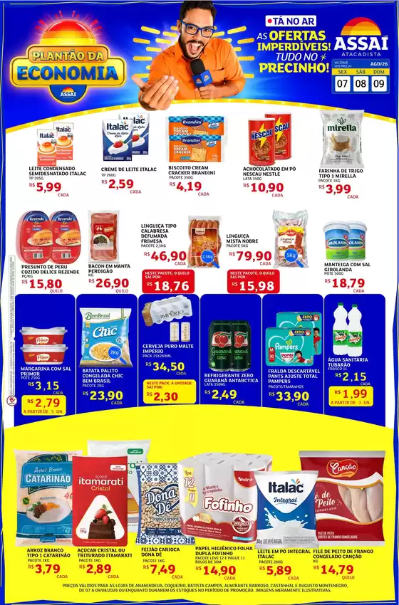 Catálogo Assaí Atacadista | Encarte Assaí Atacadista 49617-63 | 2026-08-07T00:00:00.000Z - 2026-08-09T00:00:00.000Z