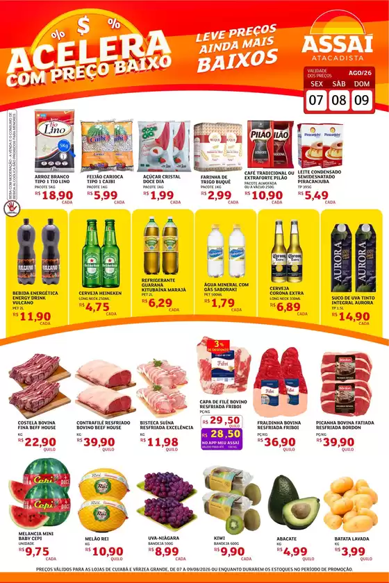 Catálogo Assaí Atacadista | Encarte Assaí Atacadista 49712-976 | 2026-08-07T00:00:00.000Z - 2026-08-10T00:00:00.000Z