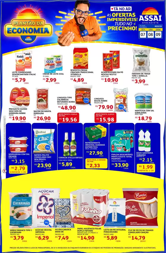 Catálogo Assaí Atacadista | Encarte Assaí Atacadista 49617-64 | 2026-08-07T00:00:00.000Z - 2026-08-09T00:00:00.000Z