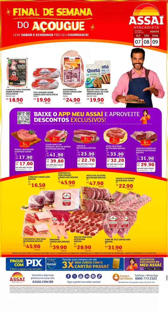 Catálogo Assaí Atacadista | Encarte Assaí Atacadista 49686-65 | 2026-08-07T00:00:00.000Z - 2026-08-09T00:00:00.000Z