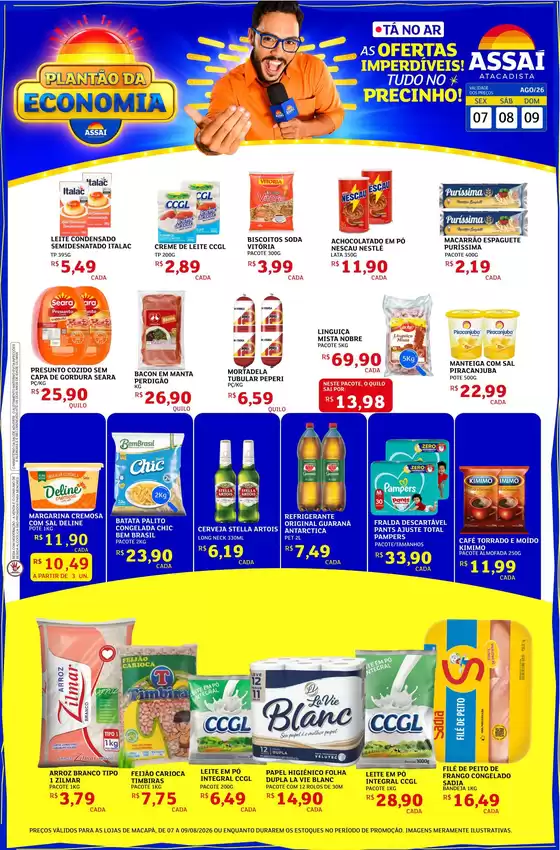 Catálogo Assaí Atacadista | Encarte Assaí Atacadista 49617-442 | 2026-08-07T00:00:00.000Z - 2026-08-09T00:00:00.000Z