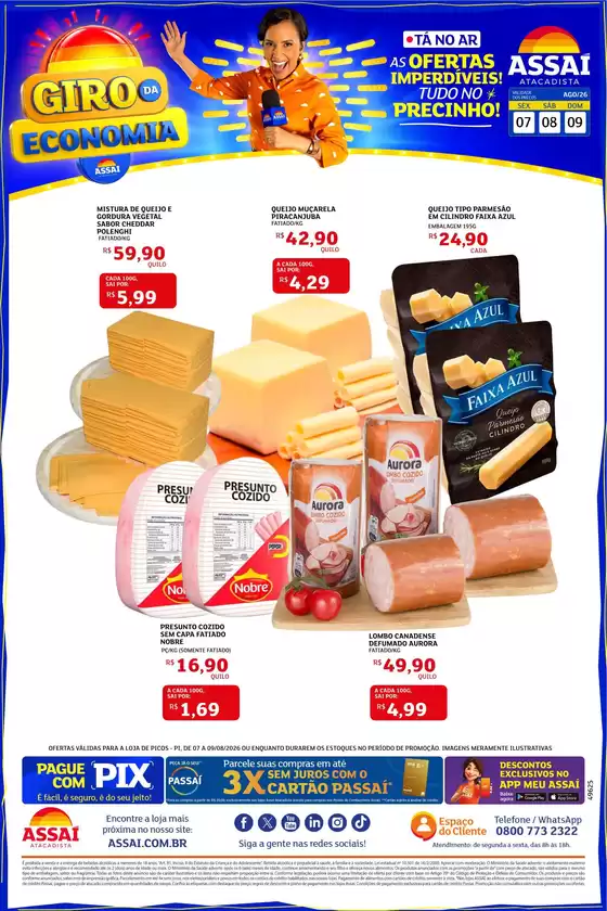 Catálogo Assaí Atacadista | Encarte Assaí Atacadista 49625-531 | 2026-08-07T00:00:00.000Z - 2026-08-09T00:00:00.000Z