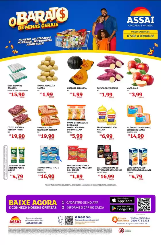 Catálogo Assaí Atacadista | Encarte Assaí Atacadista 169518-589 | 2026-08-07T00:00:00.000Z - 2026-08-09T00:00:00.000Z