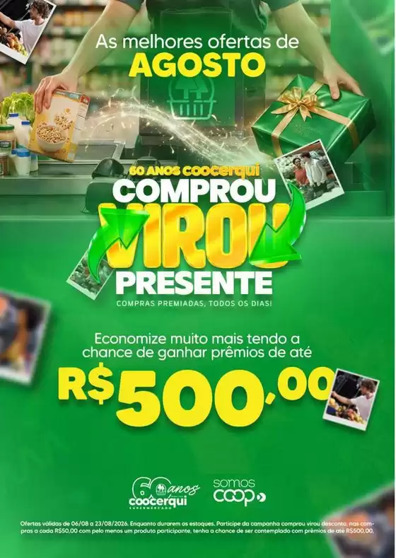 Catálogo Coocerqui | Ótima oferta para caçadores de pechinchas | 2026-08-06T00:00:00.000Z - 2026-08-23T00:00:00.000Z