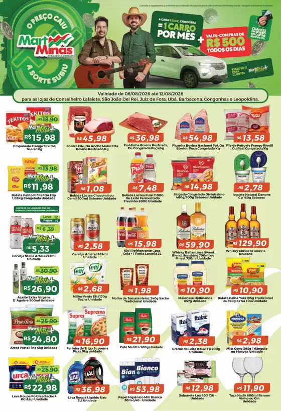 Catálogo Mart Minas | Ofertas especiais atraentes para todos | 2026-08-06T00:00:00.000Z - 2026-08-12T00:00:00.000Z