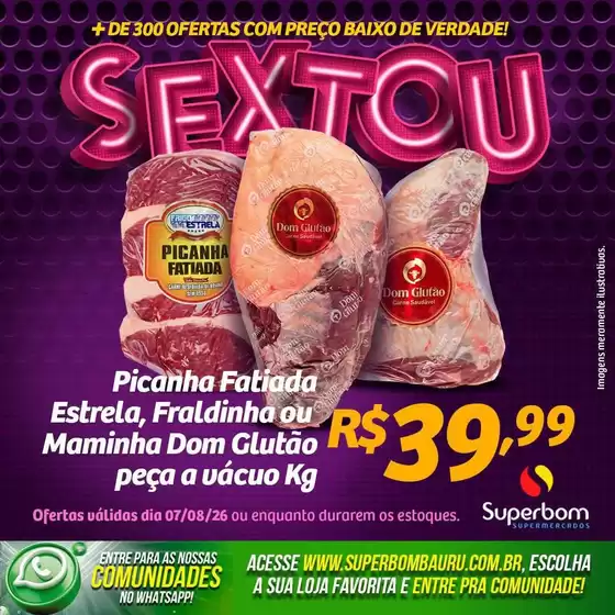 Catálogo Superbom Supermercados | Ofertas exclusivas e pechinchas | 2026-08-07T00:00:00.000Z - 2026-08-07T00:00:00.000Z