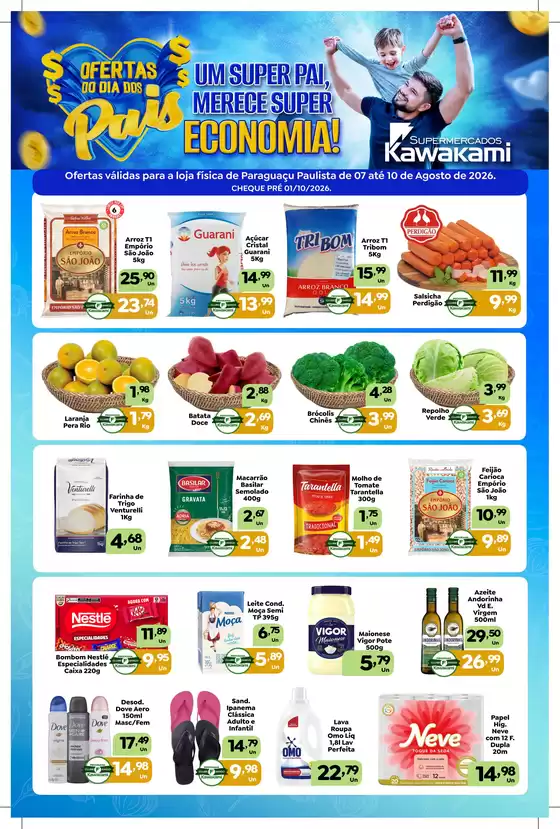 Catálogo Supermercados Kawakami | Ofertas - Paraguaçu Paulista | 2026-08-07T00:00:00.000Z - 2026-08-10T00:00:00.000Z