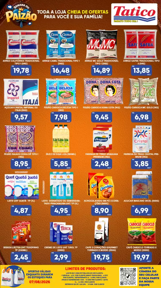 Catálogo Tatico | Promoções especiais em andamento | 2026-08-07T00:00:00.000Z - 2026-08-07T00:00:00.000Z