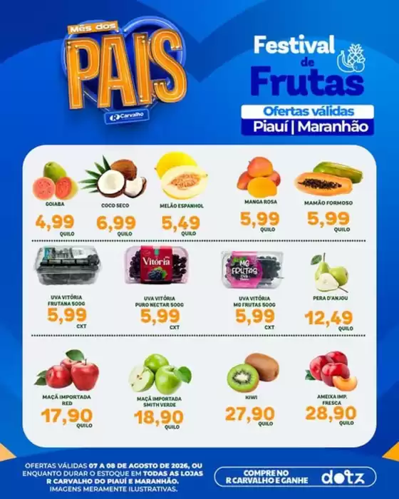 Catálogo R Carvalho Supermercado | Ofertas exclusivas | 2026-08-07T00:00:00.000Z - 2026-08-08T00:00:00.000Z